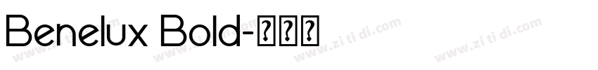 Benelux Bold字体转换